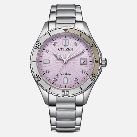 Citizen Accessories - Citizen Women's 36mm Sport Date Indicator Eco-Drive Silver Watch